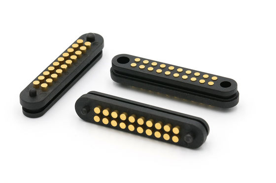 40 Pin Spring Loaded Connector 2.54mm Pitch Pogo Pin Connector 1.0A For Medical Products