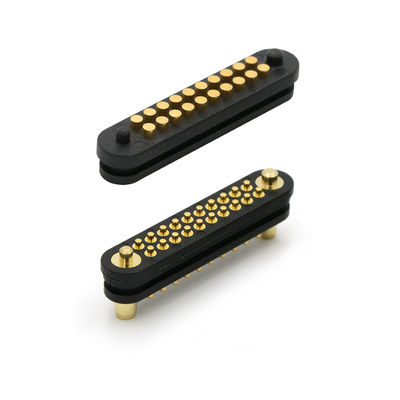 40 Pin Spring Loaded Connector 2.54mm Pitch Pogo Pin Connector 1.0A For Medical Products