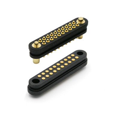40 Pin Spring Loaded Connector 2.54mm Pitch Pogo Pin Connector 1.0A For Medical Products