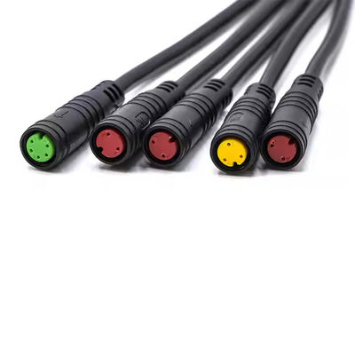 M8 Electric Bike Connectors Female Male Electrical Waterproof Connectors 2 3 4 5 6 Pin