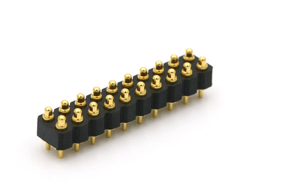 DIP Type Spring Loaded Connector 20 Pin Through Hole Connectors 2.0mm Pitch With 2.5mm Height Housing