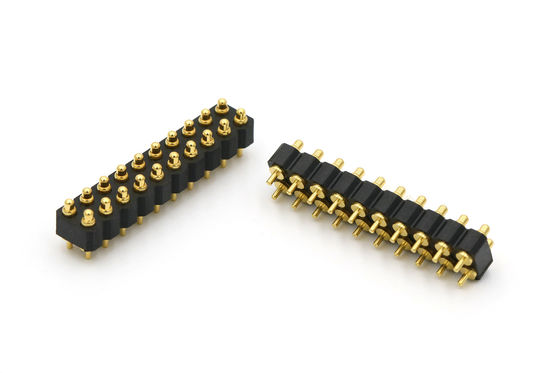 DIP Type Spring Loaded Connector 20 Pin Through Hole Connectors 2.0mm Pitch With 2.5mm Height Housing