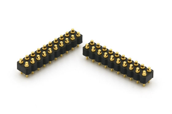 DIP Type Spring Loaded Connector 20 Pin Through Hole Connectors 2.0mm Pitch With 2.5mm Height Housing