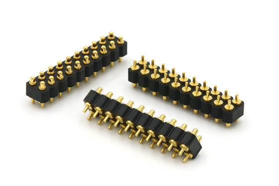 DIP Type Spring Loaded Connector 20 Pin Through Hole Connectors 2.0mm Pitch With 2.5mm Height Housing