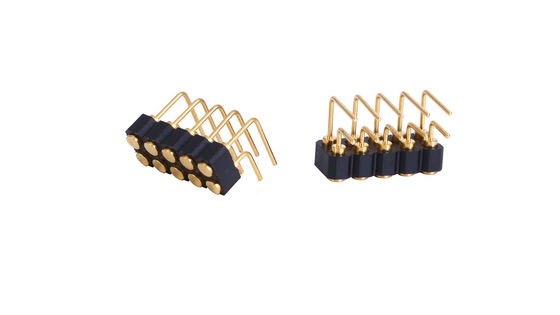 2.54mm Pitch 10 Pin Connector Double Row Right Angle Female Connector Customized For PCB Board