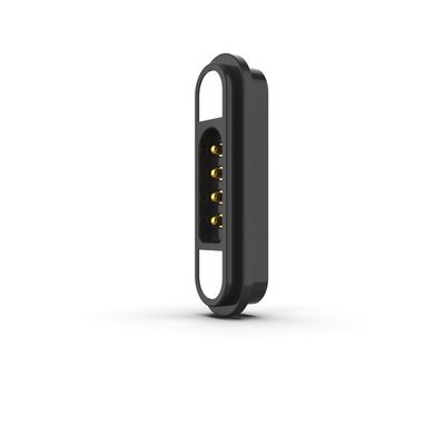 Anti Short Circuit Magnetic Connectors Black 4 Pin Magnetic Connector Customized For Smart Robot