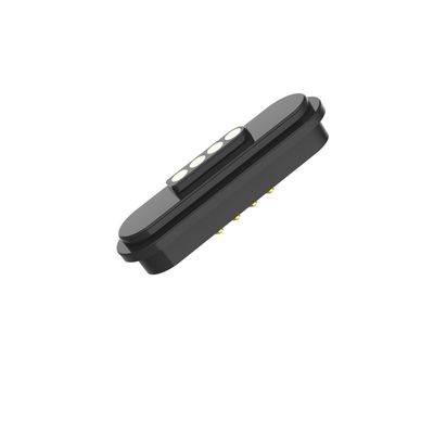 Anti Short Circuit Magnetic Connectors Black 4 Pin Magnetic Connector Customized For Smart Robot