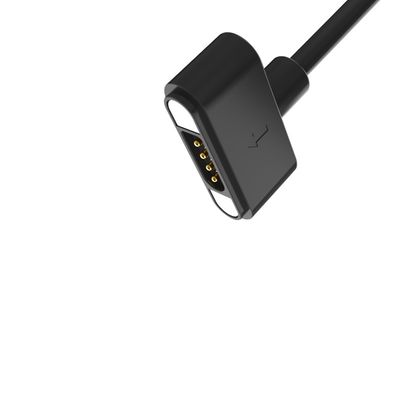 Car Magnetic Cable Connector Black 4 Pin Magnetic Charger 550g Magnetic Force