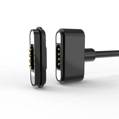 Car Magnetic Cable Connector Black 4 Pin Magnetic Charger 550g Magnetic Force