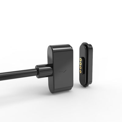 Car Magnetic Cable Connector Black 4 Pin Magnetic Charger 550g Magnetic Force