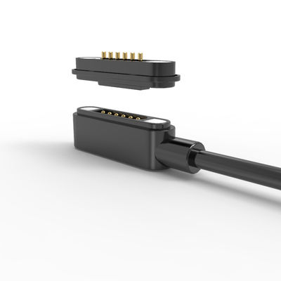 6 Pin Magnetic Cable Connector Square Pogo Pin Charging Cable OD3.5mm