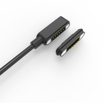 6 Pin Magnetic Cable Connector Square Pogo Pin Charging Cable OD3.5mm