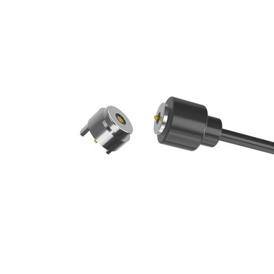 5.0mm round male and female magnetic dc connector with black cable