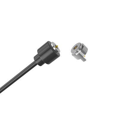 5.0mm round male and female magnetic dc connector with black cable