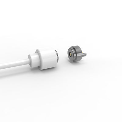 DC 2 Position White Magnetic Cable Connector Male Female For High-End Wine Ware Lamps