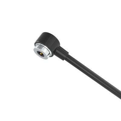 Black TPE 90A Round Male And Female Magnetic Cable Connector With OD6.0MM