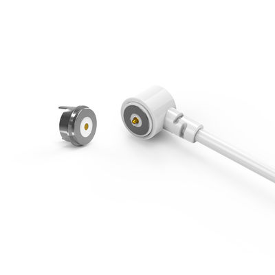 Dia.8.0MM White TPE Cable Magnetic USB Cable Connector 48H Salt Spray Test