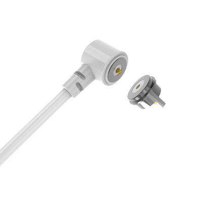 Dia.8.0MM White TPE Cable Magnetic USB Cable Connector 48H Salt Spray Test
