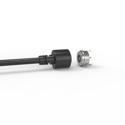 T-shape magnetic cable connector black 90A connector jacket round magnetic connector