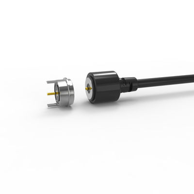 T-shape magnetic cable connector black 90A connector jacket round magnetic connector