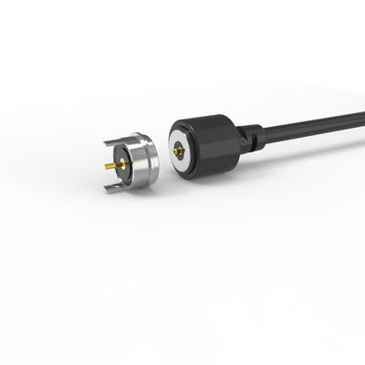 T-shape magnetic cable connector black 90A connector jacket round magnetic connector
