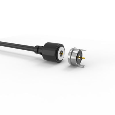 T-shape magnetic cable connector black 90A connector jacket round magnetic connector