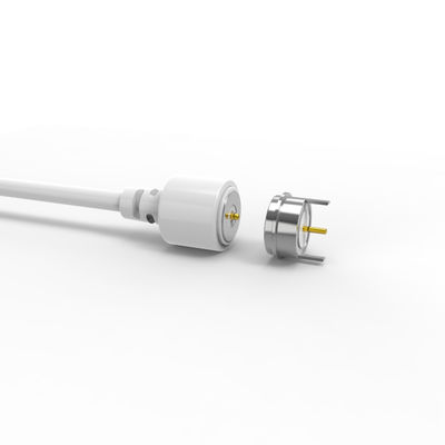 2 Position Magnet Spring-Loaded Pogo pin connector to USB A Magnetic Cable Connector