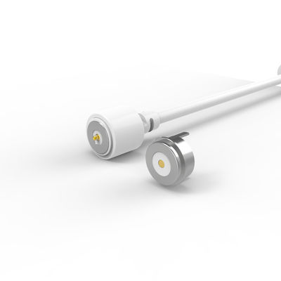 2 Position Magnet Spring-Loaded Pogo pin connector to USB A Magnetic Cable Connector