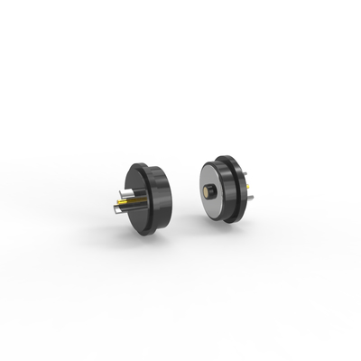 Diameter 10.0mm black round male female magnetic connector for electronic device