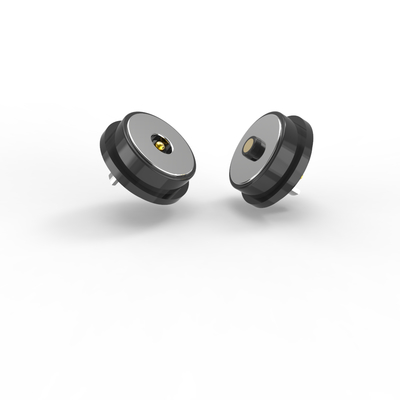 Diameter 10.0mm black round male female magnetic connector for electronic device