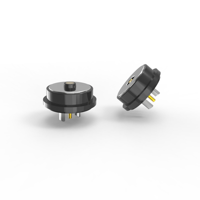 Diameter 10.0mm black round male female magnetic connector for electronic device