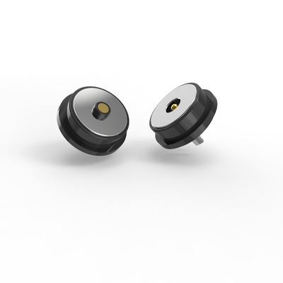 Diameter 10.0mm black round male female magnetic connector for electronic device