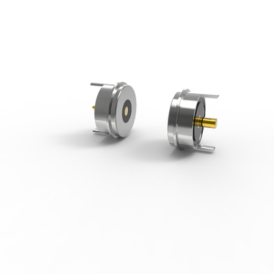 DC12V 5V magnetic connector magnet pcb 2 pin charging connector dia 10.0mm