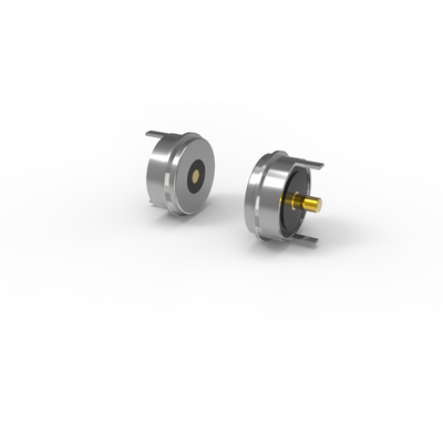 DC12V 5V magnetic connector magnet pcb 2 pin charging connector dia 10.0mm