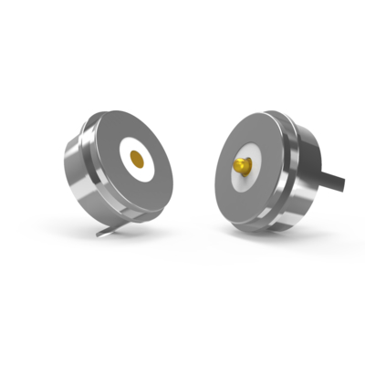 Dia 10.0mm male & female circular magnetic spring pogo pin connector for LED