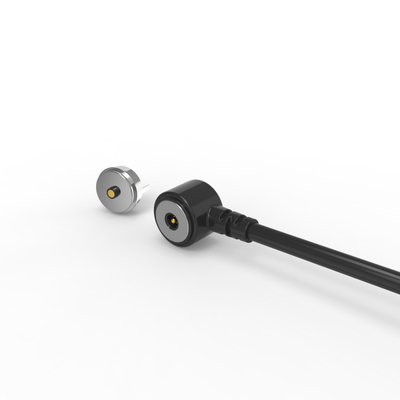 Round male and female  magnetic charging cable connector for thermal lunch box