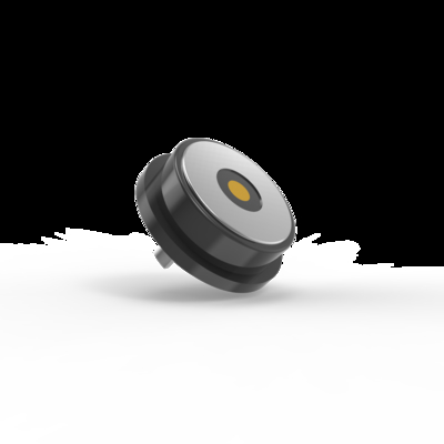 Round wmagnetic power cable connectors for guard tour patrol device