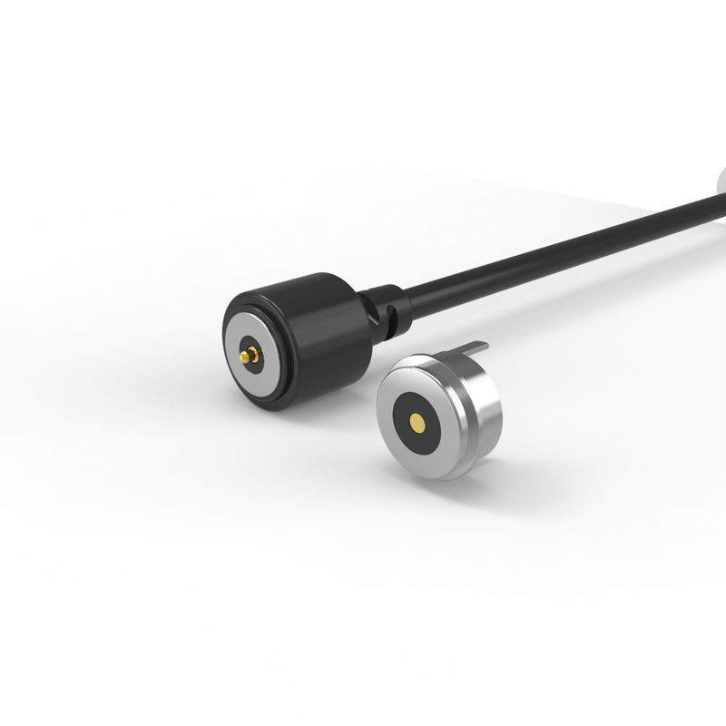 T-shape magnetic cable connector black 90A connector jacket round magnetic connector