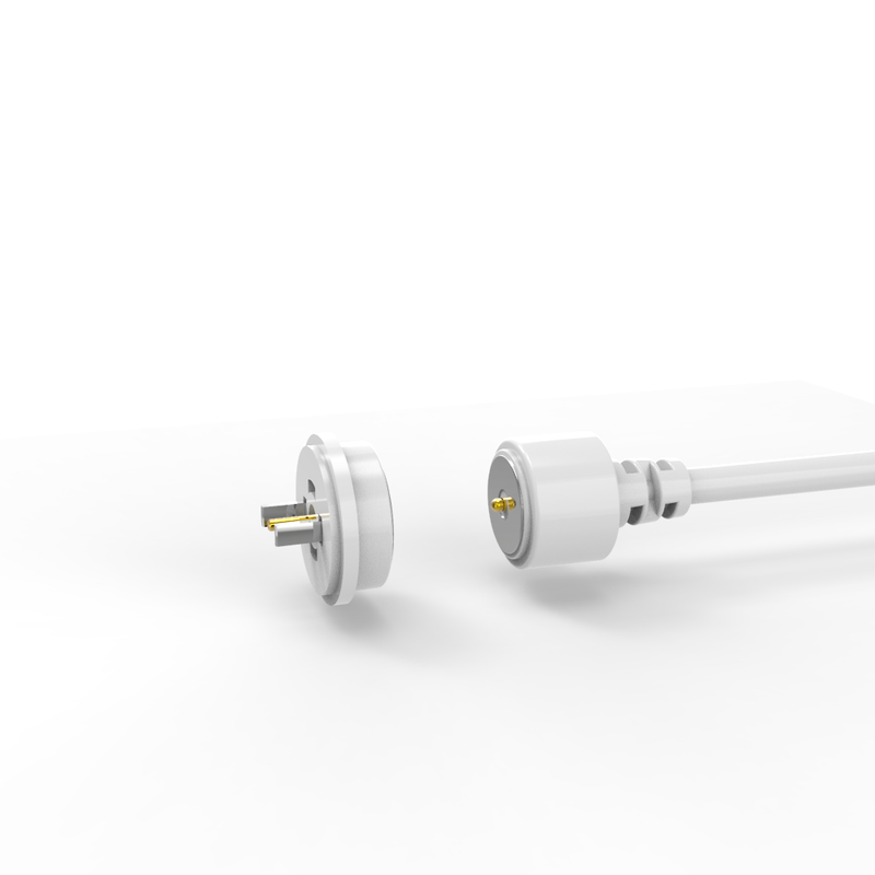  Round white magnetic charging cable connector for smart water cup